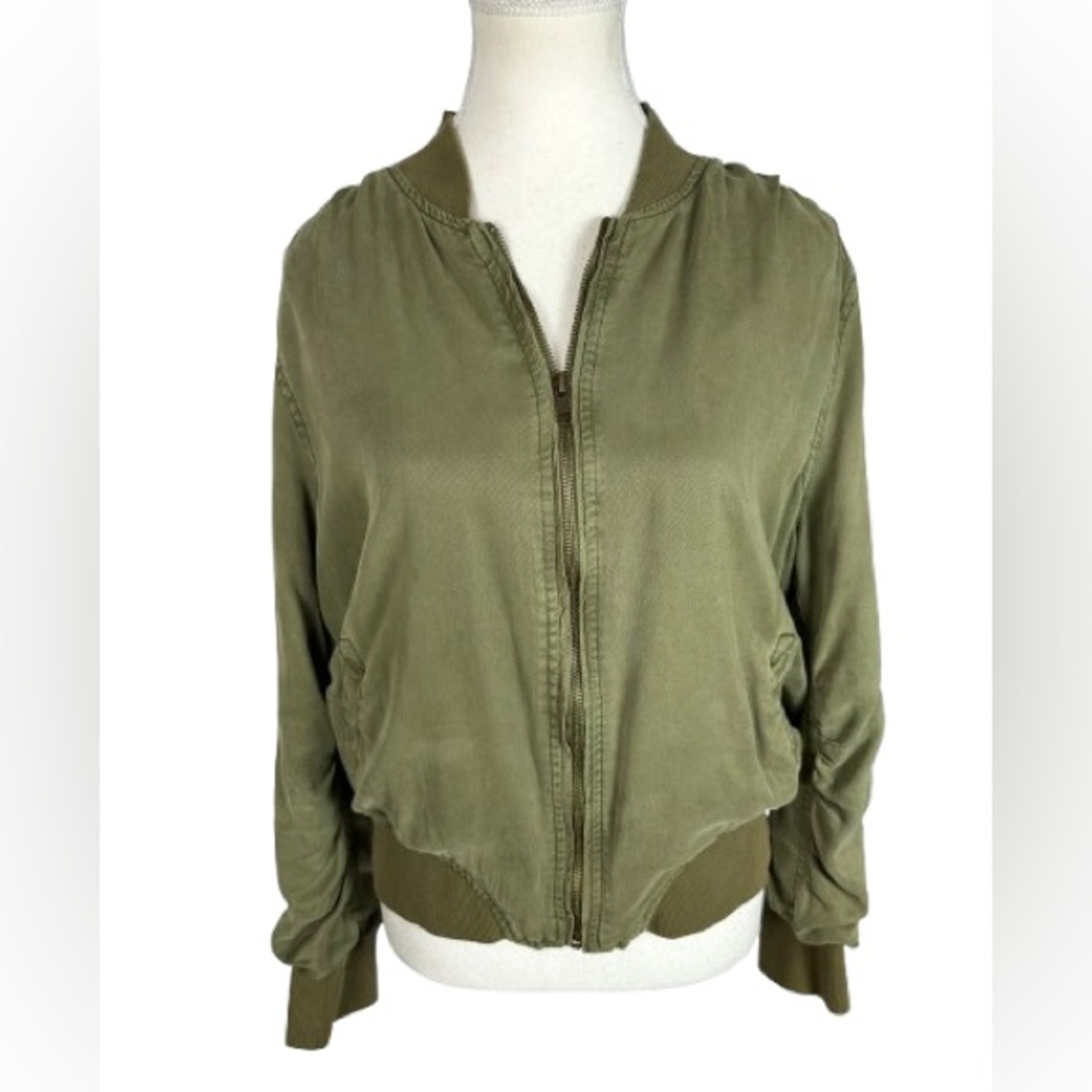 Dear John Olive Bomber Jacket
